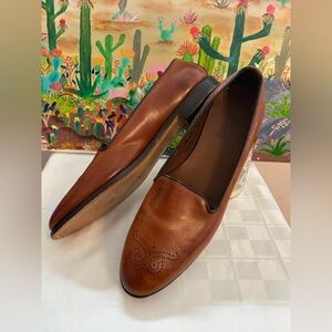 Allen Edmonds Women’s Brown Leather Loafers,Slip On,Size 9 1/2 4A (AAAA) Narrow